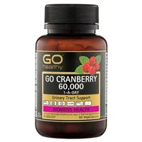 GO Healthy Cranberry 60000+ 60 Vege Capsules $18.99