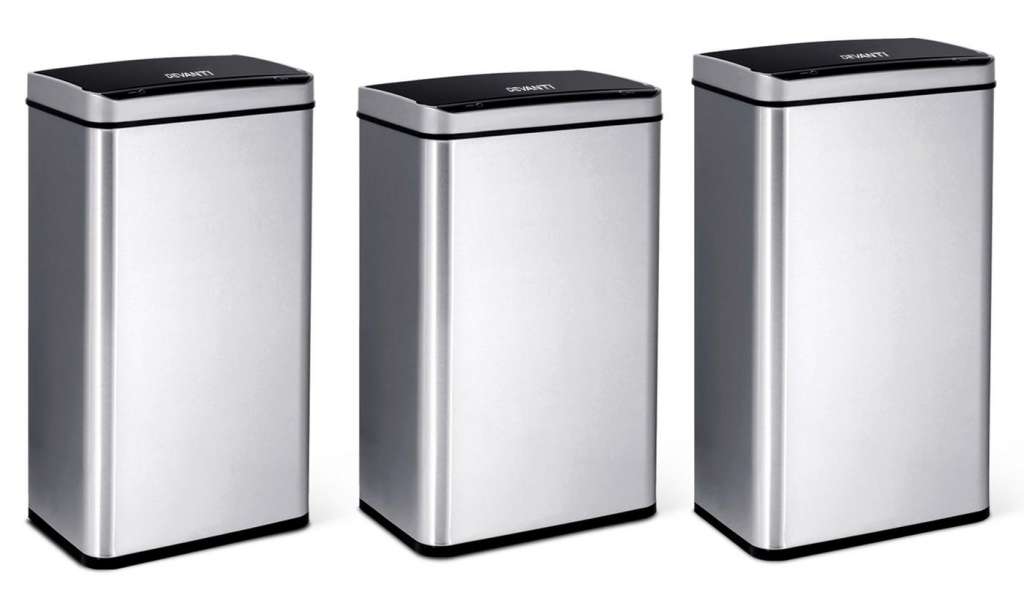 Devanti LCD Display Automatic Sensor Rubbish Bin: 48L ($75) , 60L ($89) or 70L ($99)