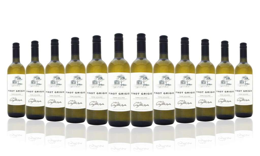 $99 for 12 Bottles of Cantina Cassarà Pinot Grigio Terre Siciliane 750ml Wine (Don’t Pay $289)