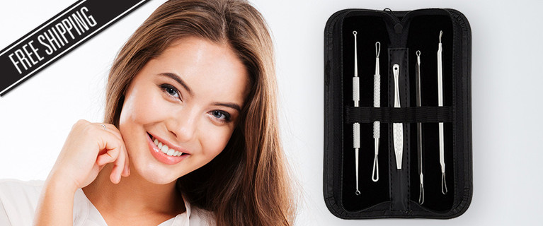 Say Goodbye to Blackheads and Whiteheads and Hello to Better Looking Skin with This Illuminate Me Blackhead Removal Five-Piece Set for Only $17 Free Shipping