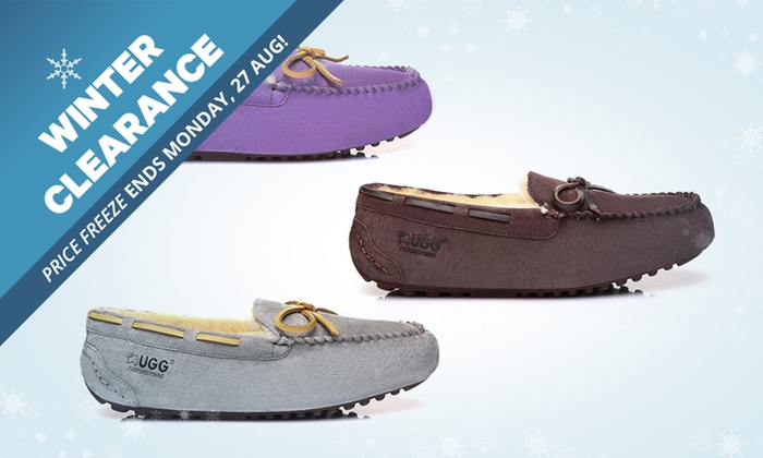 WINTER CLEARANCE: $45 for One Pair of Ever UGG Water-Resistant Moccasins (Don’t Pay $172)