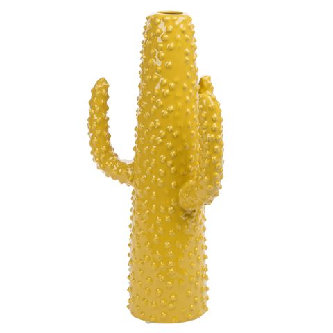 Fancy Yellow Ceramic Cactus 40cm $60.00