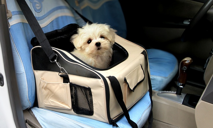 Portable Pet Car Carrier Booster Seat: Large ($29.95) or Extra Large ($35)