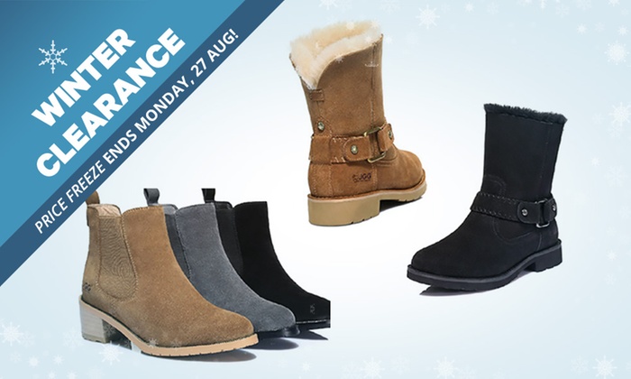 WINTER CLEARANCE: Ever Women’s Genuine Leather UGG Boots: Sylvia ($69), Melody ($99) or Sarah ($109)