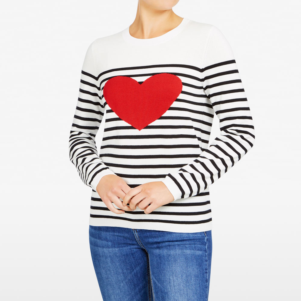 STRIPE HEART KNIT A$99.95