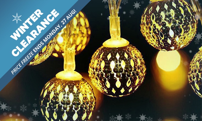 WINTER CLEARANCE: $15 for a Solar-Powered LED String Light in Choice of Model (Don’t Pay $69)