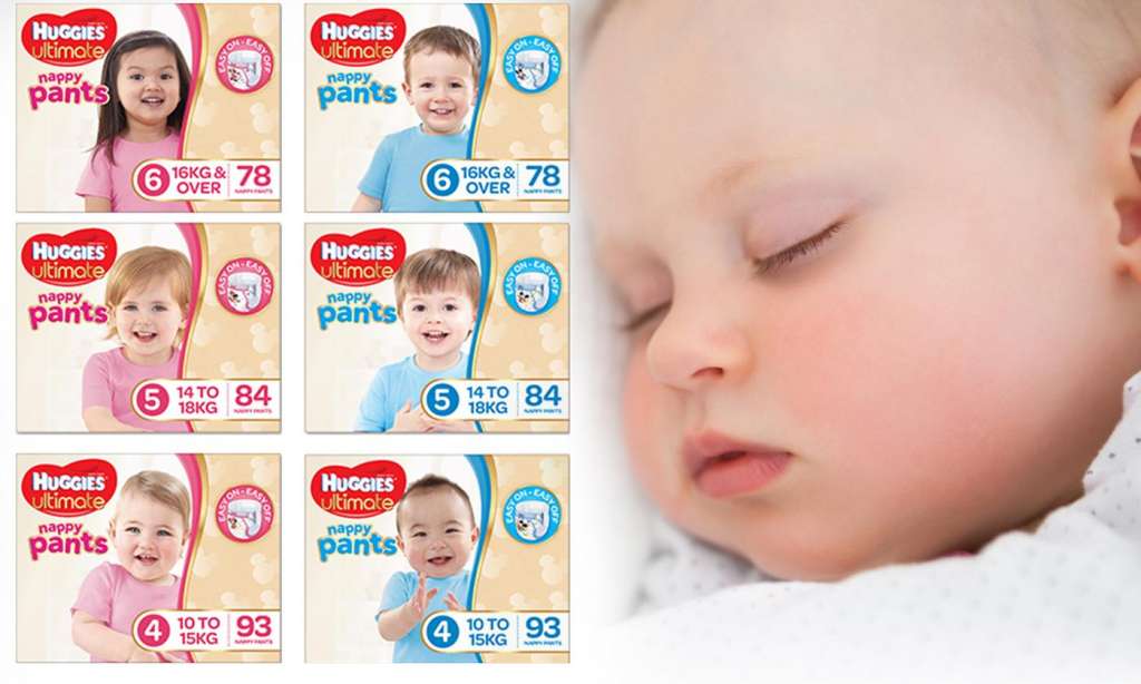 $34 for up to 93 Huggies Ultimate Nappy Pants for Girls or Boys (Don’t Pay up to $80.97)