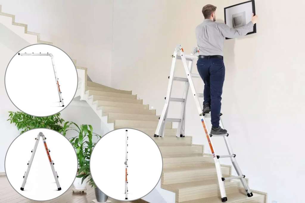 Certa 4.49m Ultimate Multipurpose Aluminium Foldable Ladder $159