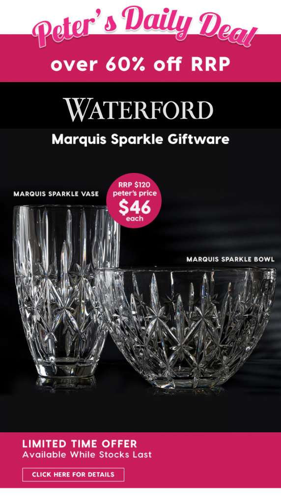 $46 Waterford Marquis Sparkle Giftware. Over 60% off RRP