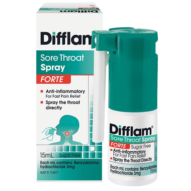 Difflam Forte Throat Spray 15mL  $10.99