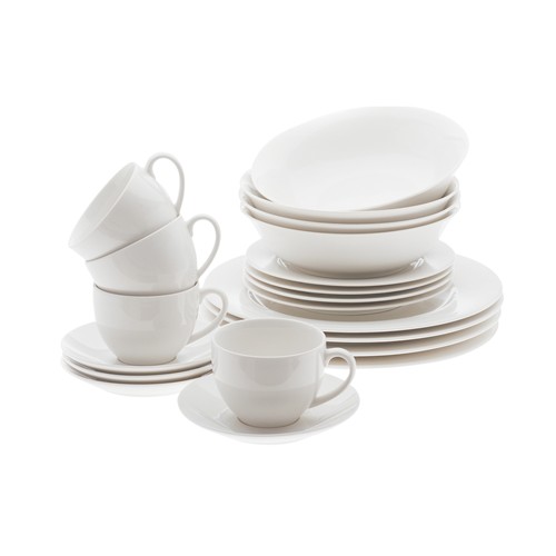 Take an extra 25% Off | Maxwell & Williams White Basics European 20 Piece Dinner Set $59.95 (RRP $119.95)