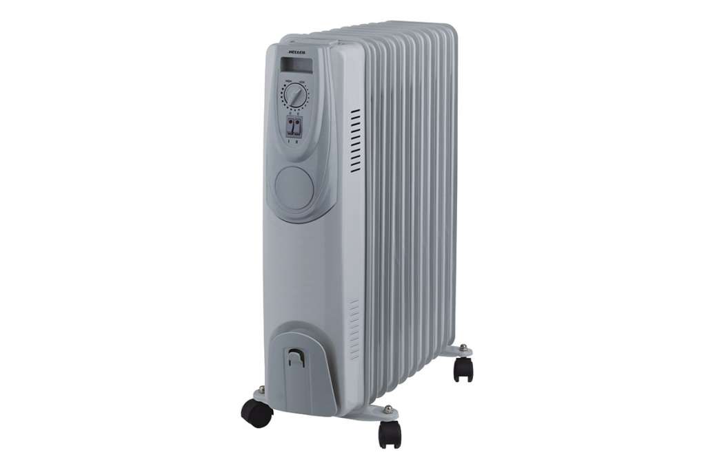 Heller 2400W 11 Fin Oil Heater with Timer & Fan Assist $69