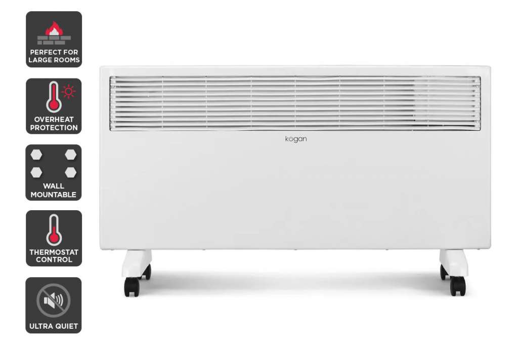 Kogan 2000W Portable Electric Panel Heater $39