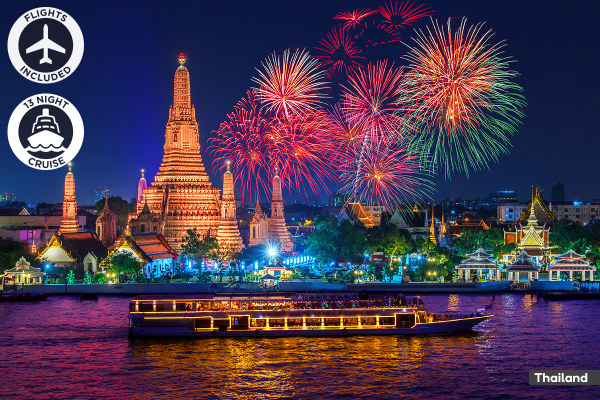 ASIA: 16 Day Christmas & New Year Asia Cruise Including Flights for Two $7,598