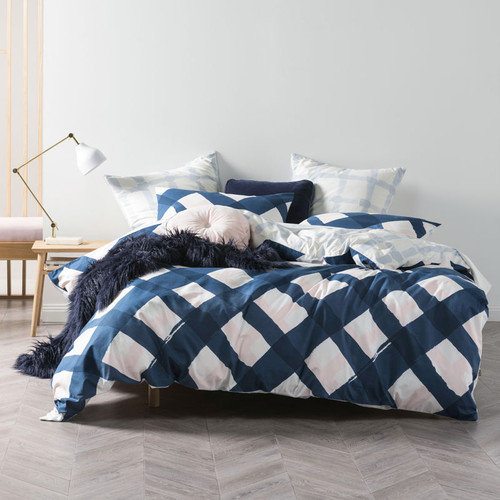 Navy Chela Quilt Cover Set  $69.95