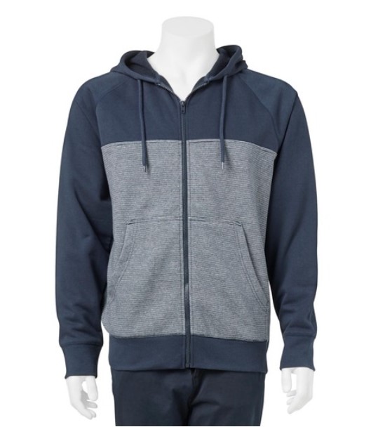 URBAN JEANS CO Yarn Dye Stripe Splice Hoody NOW: $20.00 (WAS: $39.95)