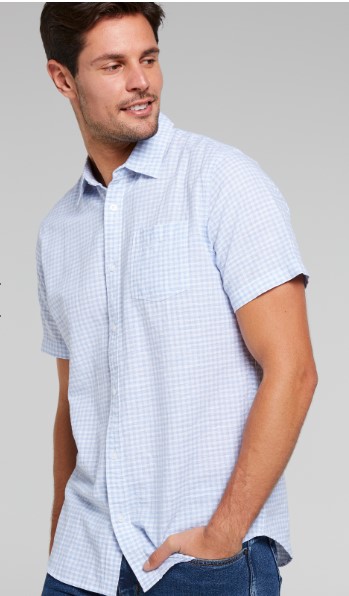 Buy 1 Get 1 50% Off | LINEN CHECK SHIRT $59.95