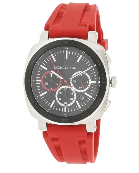 Michael Kors Men’s Bax Silver Silicone Japanese Quartz Diving Watch $199.00 (Price elsewhere $440.00)