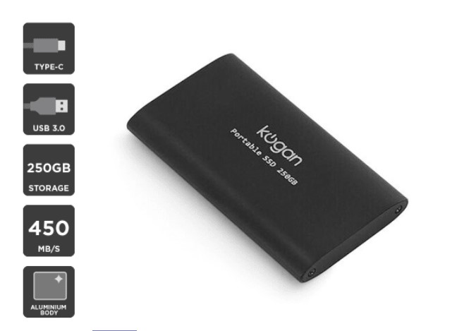 Kogan S5 Ultra Fast Portable SSD 250GB $119 + FREE SHIPPING (Beat the price rise to $199)