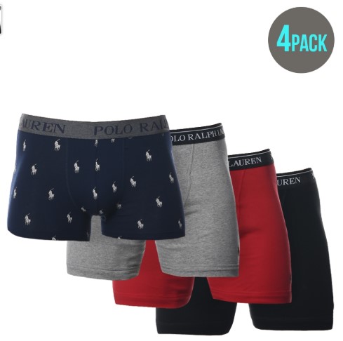 Ralph Lauren 100% Cotton 4 Pack Boxer Briefs Assorted Colors $69.00 (RRP $129.00)