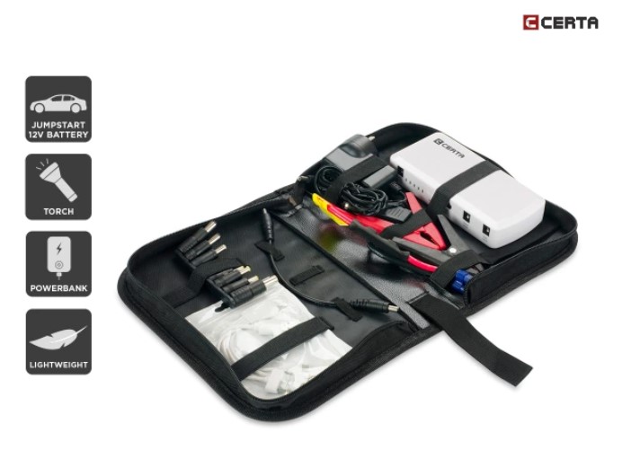 Certa 12,000mAh Mini Portable Jump Starter $79 + FREE SHIPPING