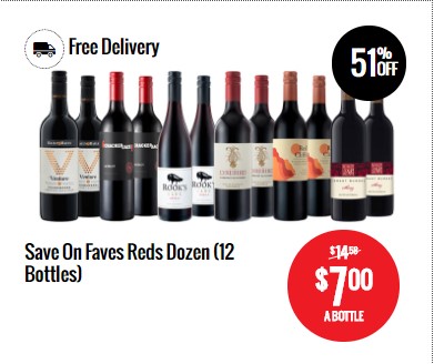 Take 20% Off Mixed Cases | Save On Faves Reds Dozen (12 Bottles) $84.00 for 12 Bottles / $7.00 A BOTTLE