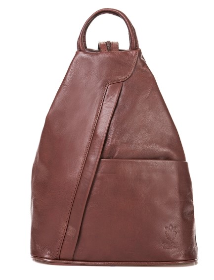 Florence Bags Leather Quercia Backpack Brown $86.80 (RRP $377.00)
