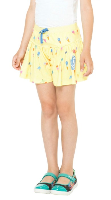 Desigual Cotton Girl Skirt Short Yellow $20.00 (RRP $68.00)