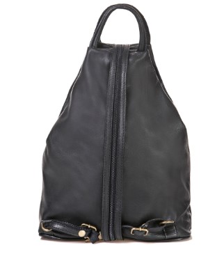 Florence Bags Leather Backpack Black $86.80 (RRP $377.00)