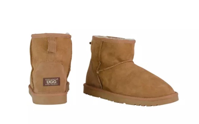 Lowest Price | OZWEAR Connection Classic Mini Ugg Boots (Chestnut, Size 10M / 11W Unisex Size) $60 + Delivery (RRP $229)