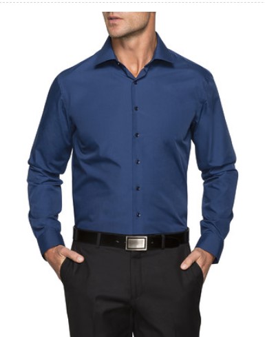 VAN HEUSEN SLIM FIT SHIRT NAVY POPLIN $69.95 (3 for $99*)