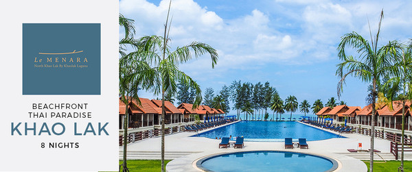 Newly Opened Beachfront Luxury in Khao Lak 8 Nights from AUD$999/room