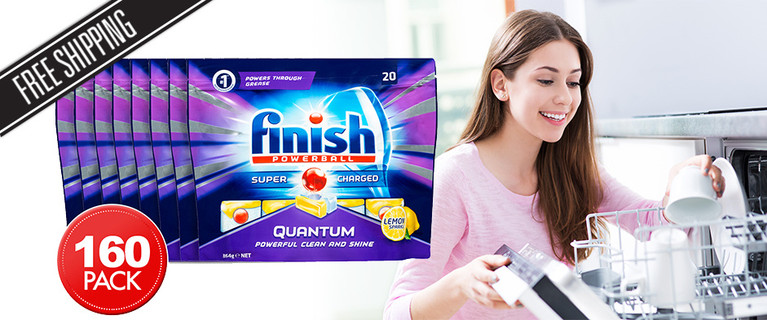 Get an Excellent Clean and Shine on Your Dishes Every Time You Wash them with Finish Max Powerball Super Charged Dishwashing Tabs! Only $55