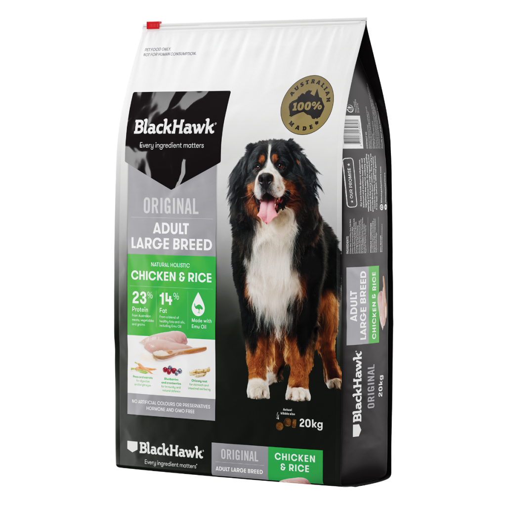 Black Hawk Dog Adult 20kg Large Breed Dog Food $128.49