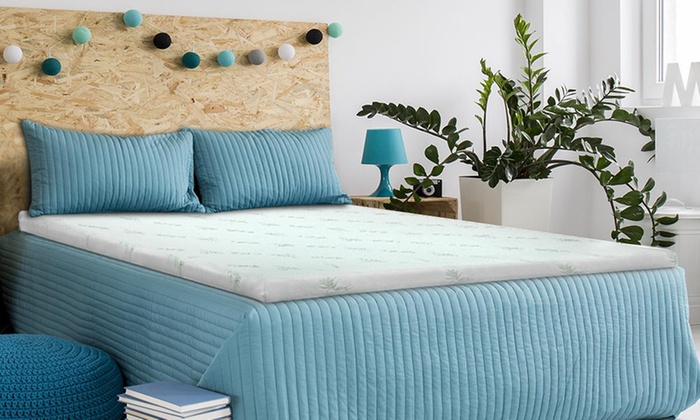 Lavender Infused Bamboo Memory Foam Mattress Topper: 5cm Depth (from $69)