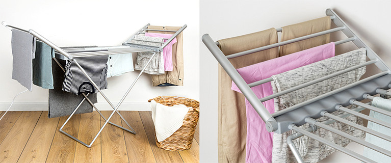 Heated 230W Electric Clothes Rack! Helps Clothes Dry Faster. Perfect For Winter! Only $48