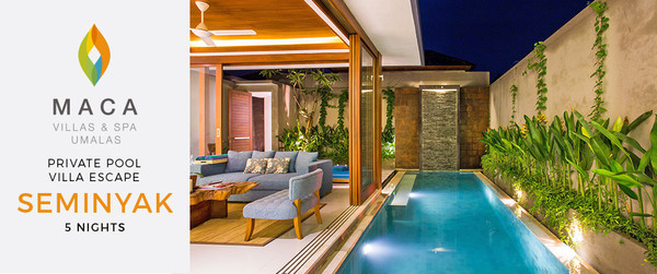 Maca Villas and Spa Umalas Private Villa Escape Near Seminyak 5 Nights from AUD$999/room