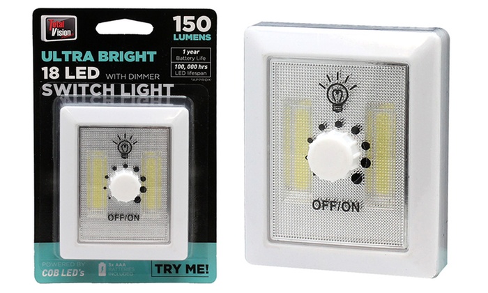 Switch Dimmer LED Lights: One ($9.95), Two ($15) or Four ($25)