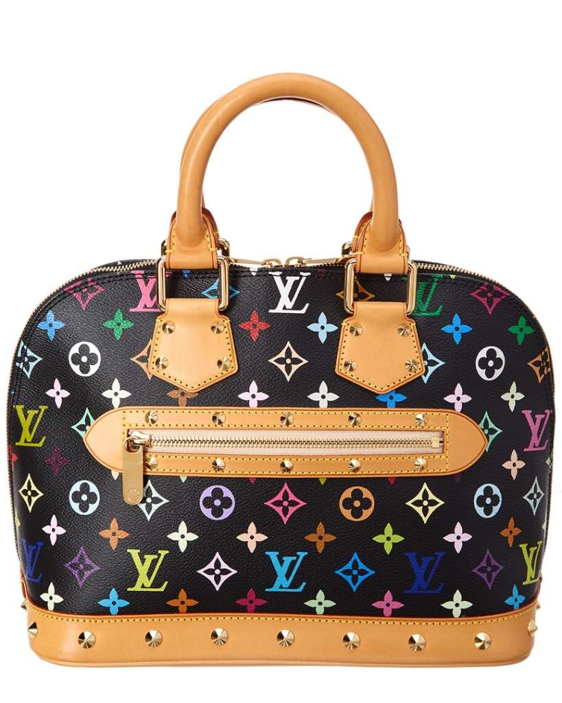 Louis Vuitton Black Monogram Multicolore Canvas Alma PM $2862.00
