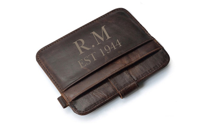 Personalised Leather Wallet: One ($8) or Two ($15) (Don’t Pay up to $69.16)