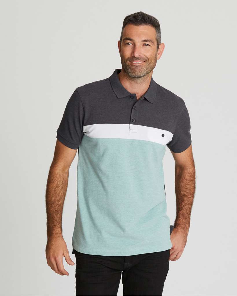 30% OFF | Birdseye Panel Polo $21.00 (Was $30.00)