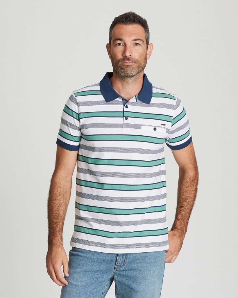 30% OFF | Stripe Jersey Polo $21.00 (Was $30.00)