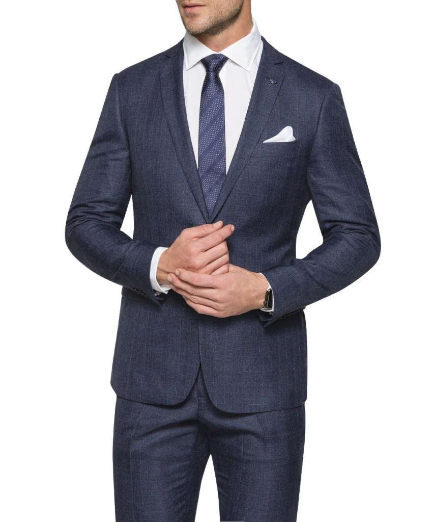 Van Heusen Black Label Slim Fit Suit Jacket Ox Blood Check $384.00