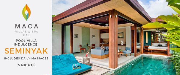 Private Pool Villa Serenity with Daily Massages, Cocktails and Indulgent Dining 5 Nights from AUD$1,399/room