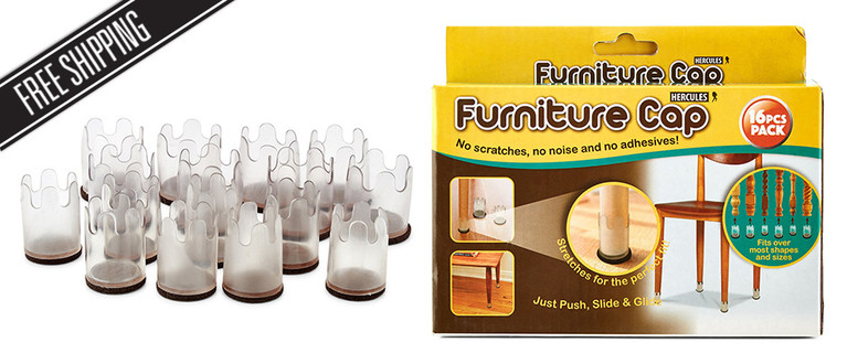 Protect Your Floors and Furniture with This Pack of Hercules Furniture Caps! Only $16 with Free Shipping!