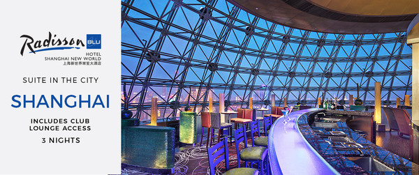 Radisson Blu Hotel Shanghai New World 3 Nights from AUD$699/room