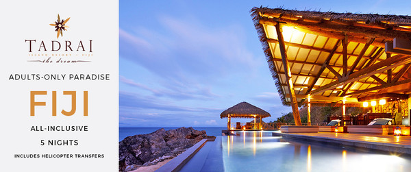 Tadrai Island Resort The Ultimate VIP All-Inclusive Fijian Escape 5 Nights from AUD$6,499/villa