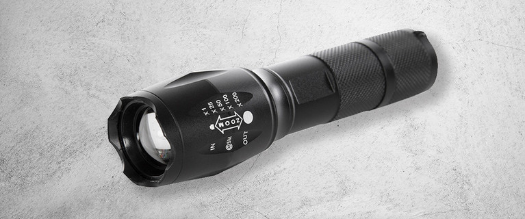 Feel Safe When You Camp with this 25th Hour Zoom Tac Flashlight! Five light Modes, Water-Resistance and More! Only $14