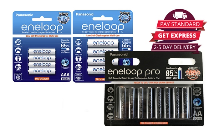 From $27.95 for an Eight-Pack Panasonic Eneloop AA or AAA Rechargeable Batteries (Don’t Pay up to $111.8)