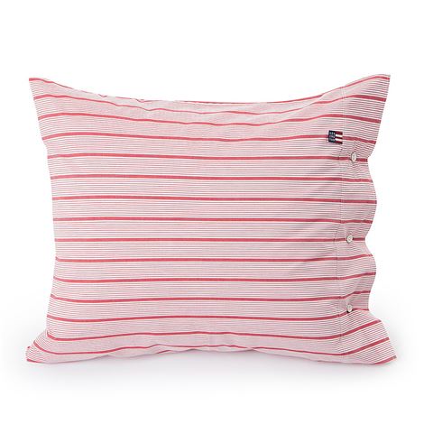 Lexington Poplin Pillowcase Red//White Sripe 50x75cm $52.00